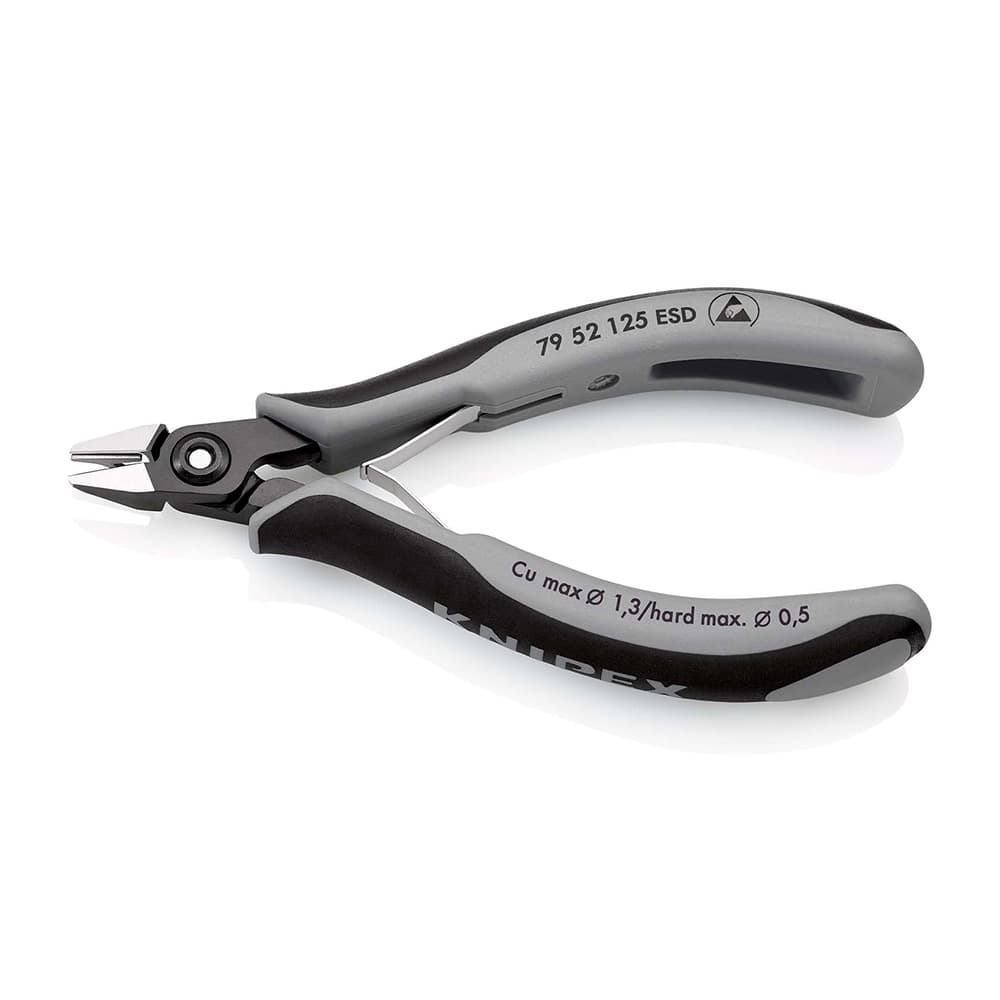 KNIPEX Precizne kose sečice za elektroniku sa stezaljkom ESD 125mm – 79 52 125 ESD