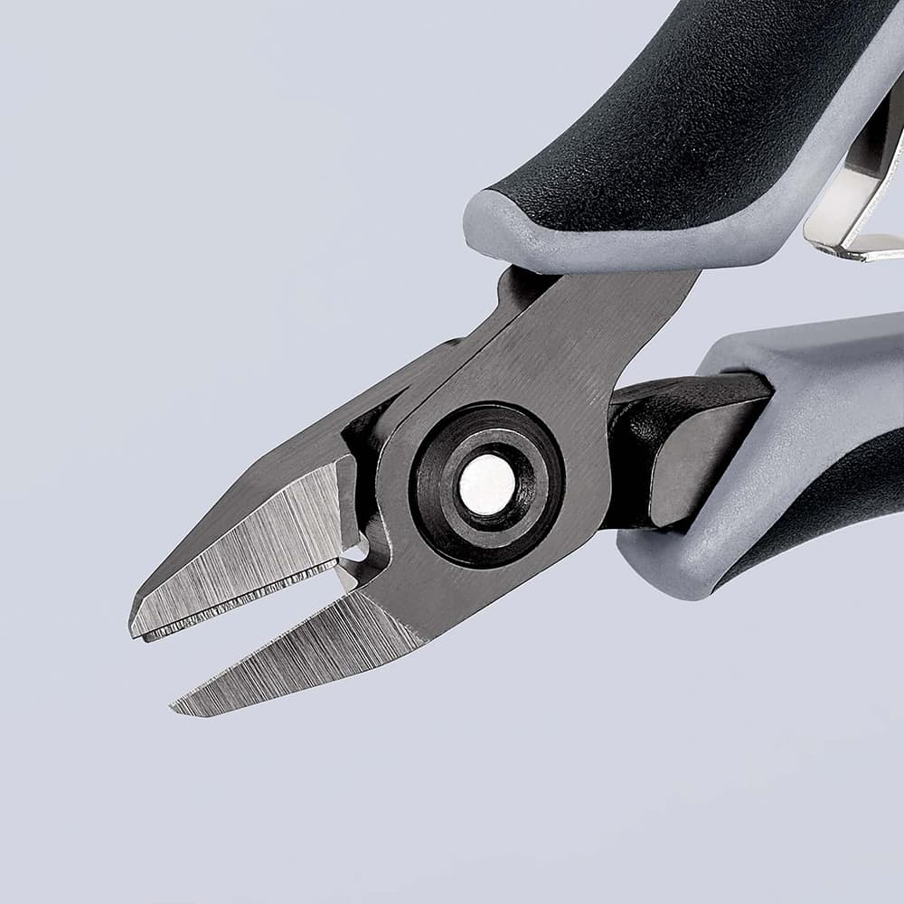 KNIPEX Precizne kose sečice za elektroniku sa stezaljkom ESD 125mm – 79 62 125 ESD